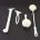 108B B55C-3, Three foam brushes, 16" long, for flasks and small cylinders