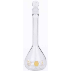 28014Y-25, FLASK,VOLUME,CLASSA,YEL SCALE,25ML, 6 pieces per case