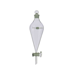 29048-250, FUNNEL,SQUIBB,PEAR,GLASS STPK,250ML, 4 pieces per case