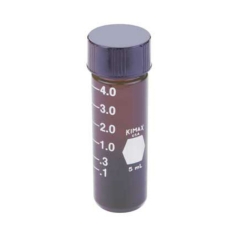 60707-1, VIAL,AMB,SOLIDCAP,TFE,1ML, 12 pieces per case