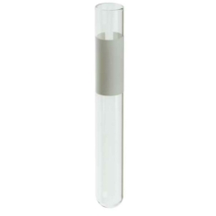 60B12BZXW, 12x75 DCT, 3/4" From Open End Label White , 1000 pieces per case