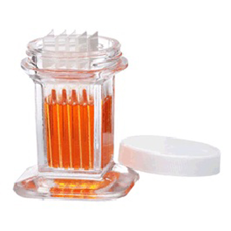 900520, 10 Slide Staining Jar With Wht PP Cap, 6 per case