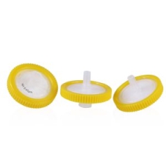 Nylon Syringe Filter, 25mm, 0.45um,Yellow, Non-Sterile, 100 pieces per pack, Part Number C0000641
