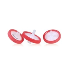 PTFE (Hydrophilic) Syringe Filter, 25mm, 0.45um, Red, Non-Sterile, 100 pieces per pack, Part Number C0000645