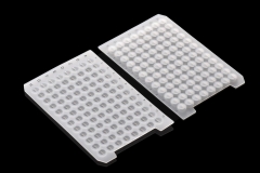 Sealing Mat for 96 Round Well Plate, with “-” Opening, Diameter of 8.3mm, Natural Silicone Material, 10 Pieces per Pack, Item Number MS983RS, Non-Sterile